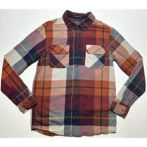 Roark Cassidy Flannel Shirt Plaid Button Down Men's Size Medium Long Sleeve EUC